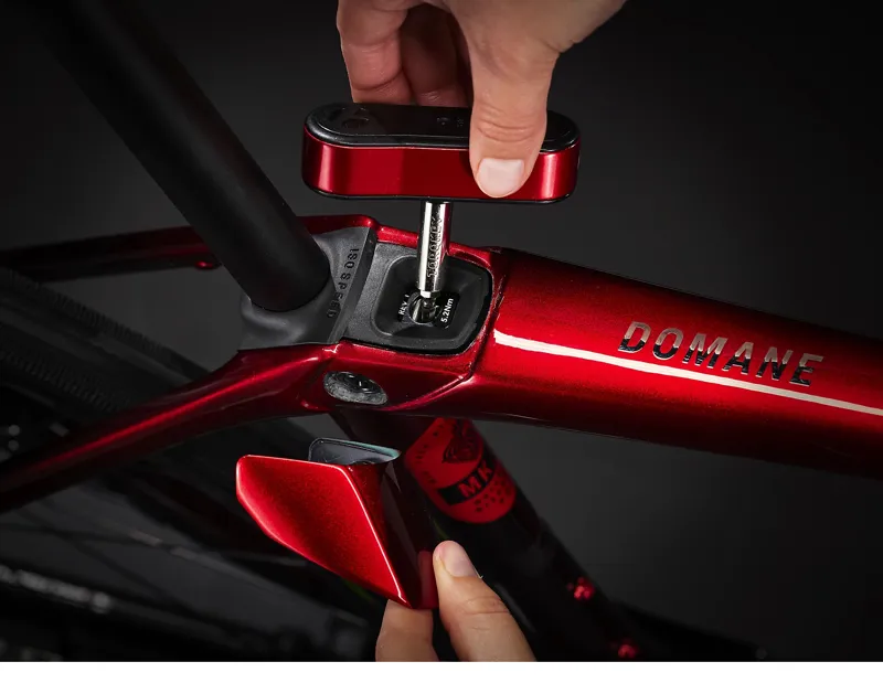 Trek Domane SLR 9 eTap Road Bike in Metallic Red Smoke Red Carbn Smoke-3